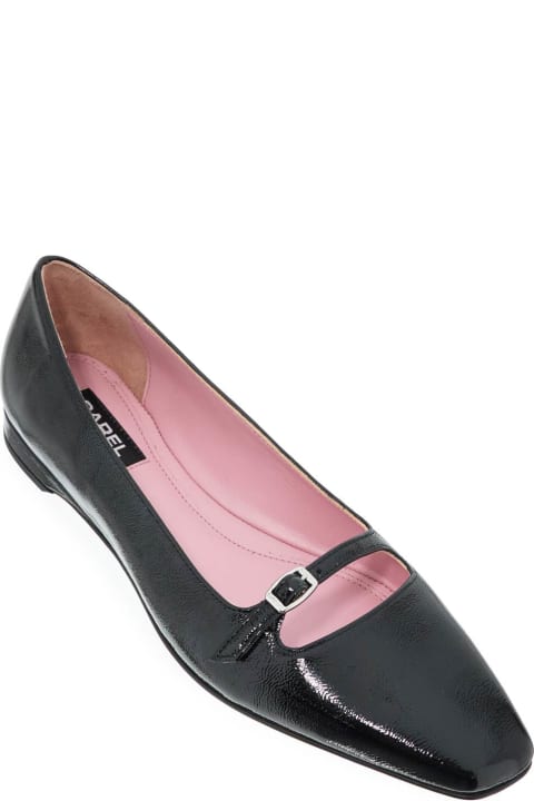 【関税込み】Emilie Ballerinas - Carel - Leather - Black Emilie - Black naplack leather ballet flats | Carel Paris