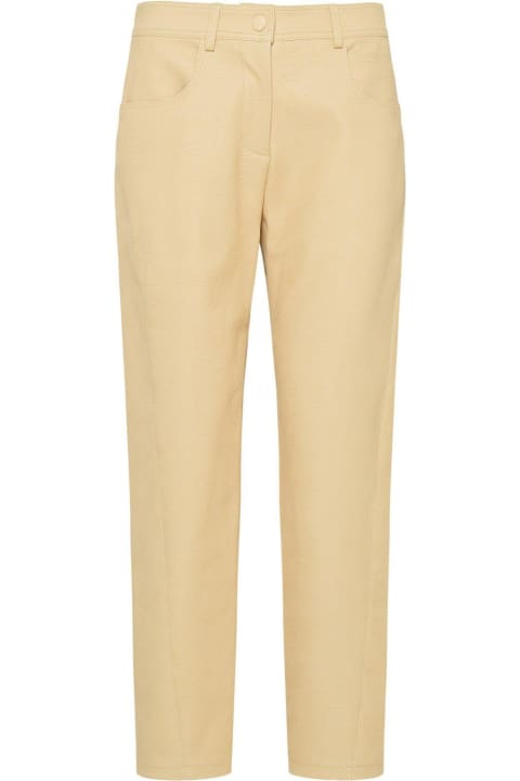 Stella McCartney Pants & Shorts for Women Stella McCartney Contrast Stitched Cropped Trousers