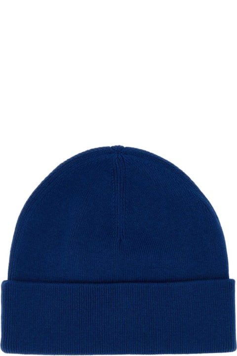 Fred Perry for Men Fred Perry Electric Blue Wool Blend Beanie Hat
