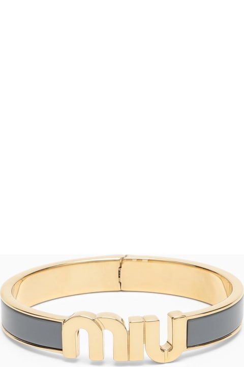 Jewelry Sale for Women Miu Miu Astrale\/gold Rigid Bracelet