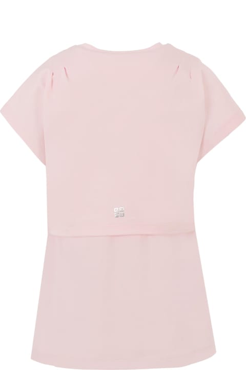 Homeware Givenchy Pink Dress For Girl With Logo