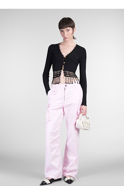 Ganni Sweaters for Women Ganni Cardigan In Black Viscose