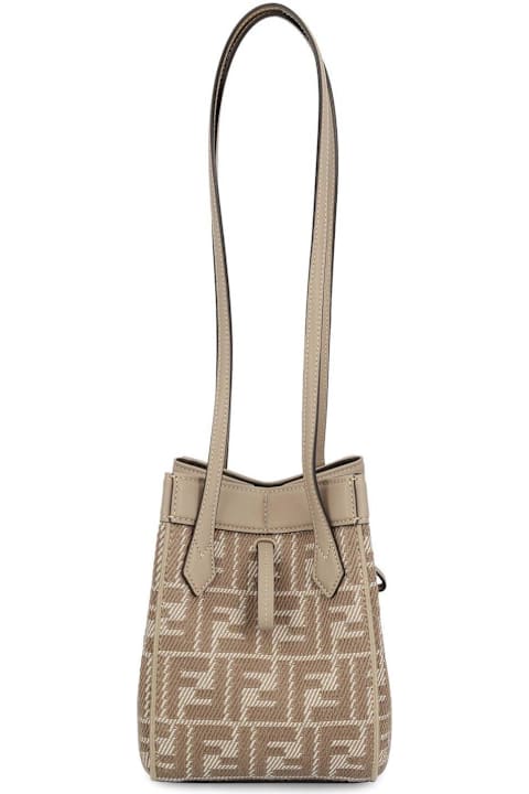 Shoulder Bags for Women Fendi Origami Ff Jacquard Mini Shoulder Bag