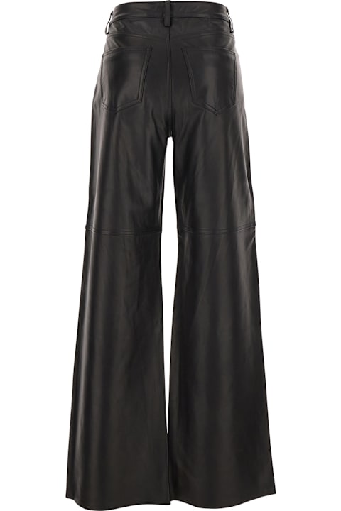 MICHAEL Michael Kors for Men MICHAEL Michael Kors Black Pants With Belt Loops In Leather Woman