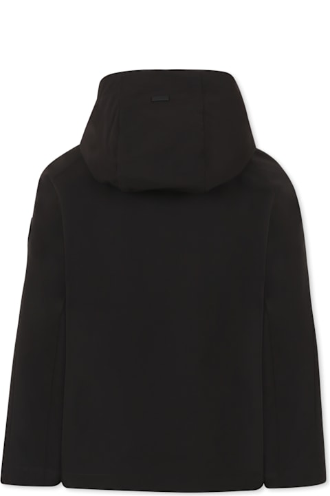 Herno for Kids Herno Black Windbreaker Jacket For Boy