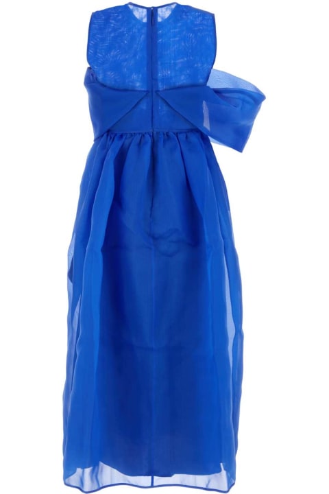 Fashion for Women Cecilie Bahnsen Electric Blue Silk Sidney Dress