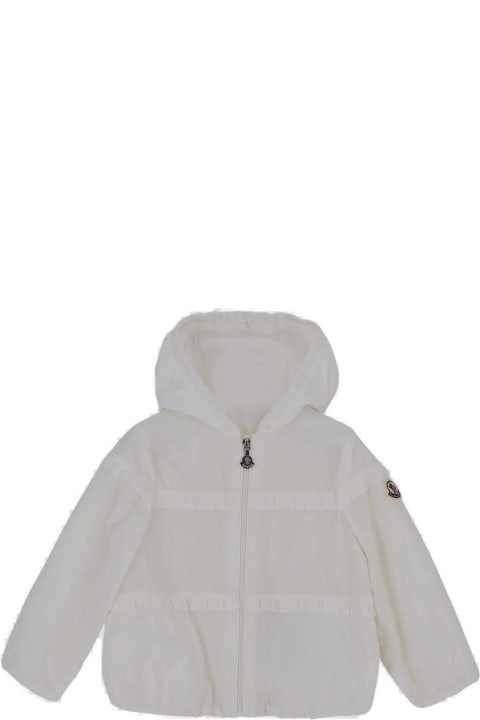 Fashion for Baby Girls Moncler Logo Patch Hooded Jacket