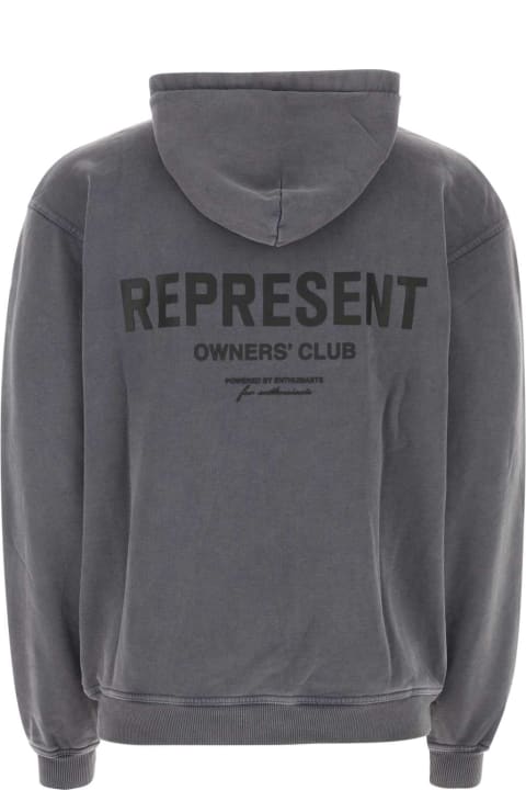 REPRESENT Men REPRESENT Charcoal Cotton Sweatshirt