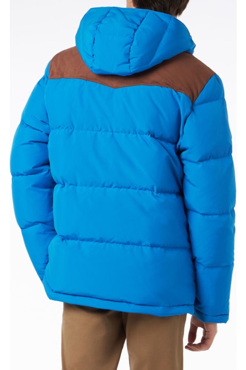 Homeware MC2 Saint Barth Man Bluette Hooded Down Jacket Baxter