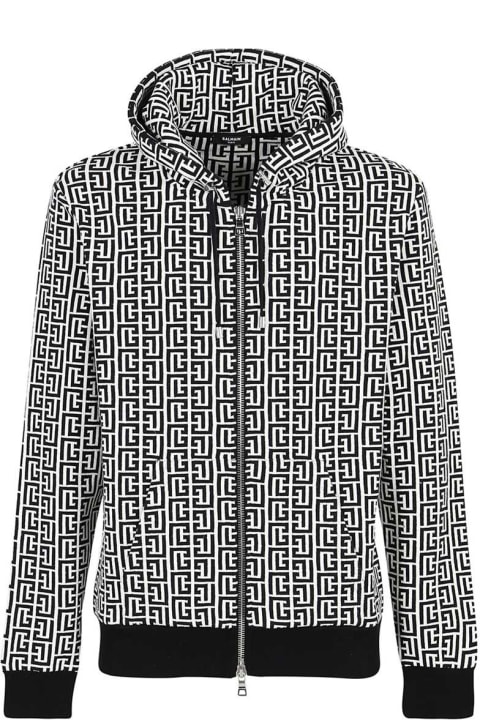 Balmain Fleeces & Tracksuits for Men Balmain Knitted Full-zip Sweatshirt
