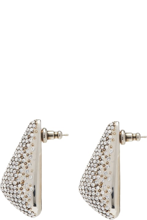 Alexander McQueen Necklaces for Women Alexander McQueen Antiqued Silver Jewelled Claw Earrings