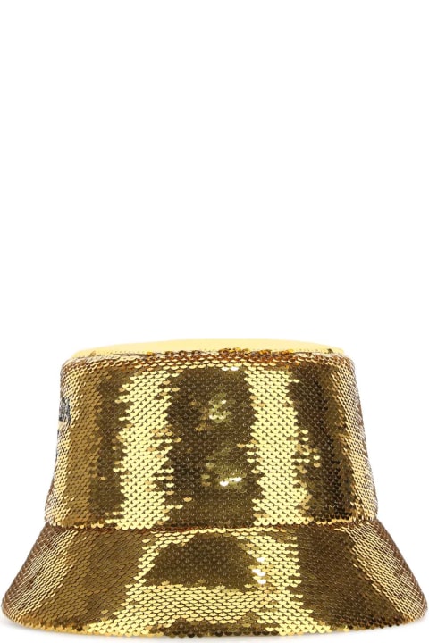 Prada Sale for Women Prada Gold Sequins Bucket Hat