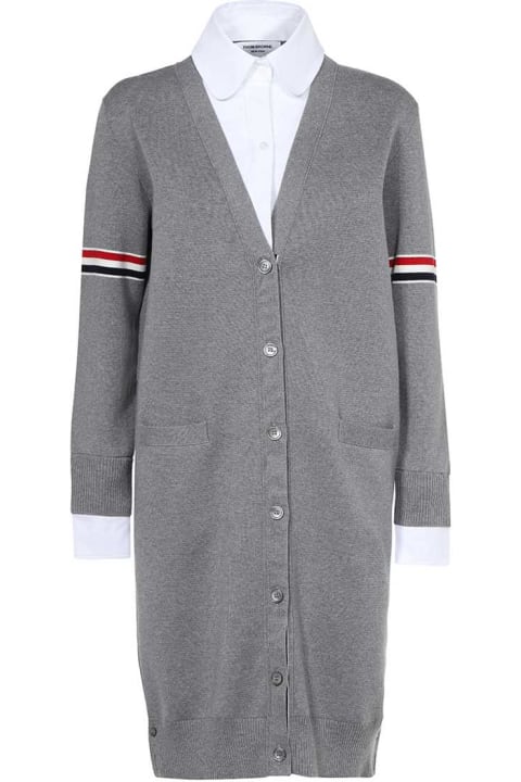 Thom Browne for Women Thom Browne Long Knitted Cardigan