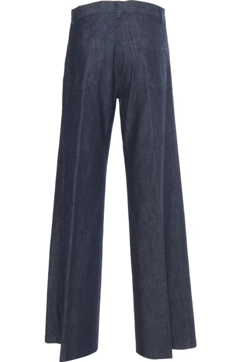Aspesi Pants & Shorts for Women Aspesi Blue Flared Trousers