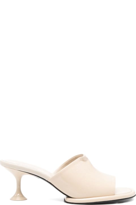 Sergio Rossi Men Sergio Rossi Leather Heel Mules