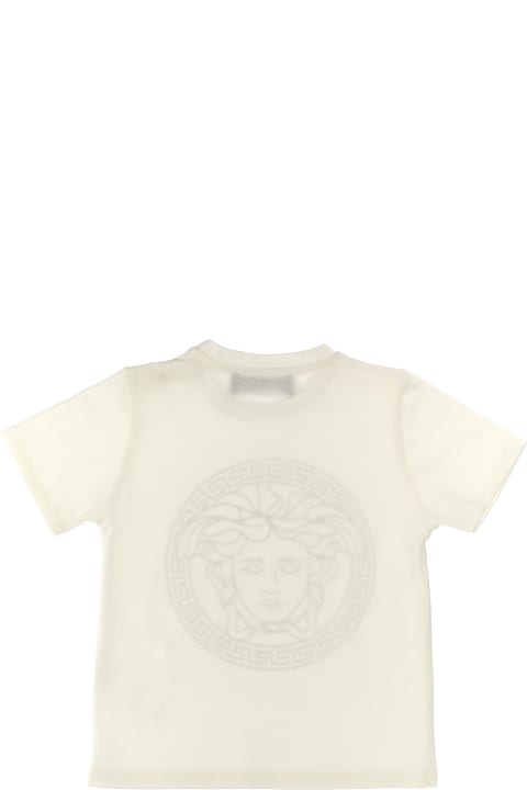 ベビーガールズ Versaceのトップス Versace Logo Print T-shirt