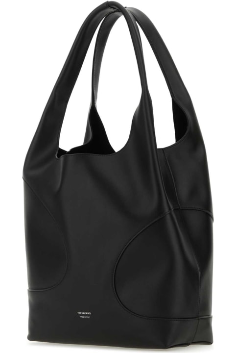 Ferragamo for Women Ferragamo Black Leather Shoulder Bag