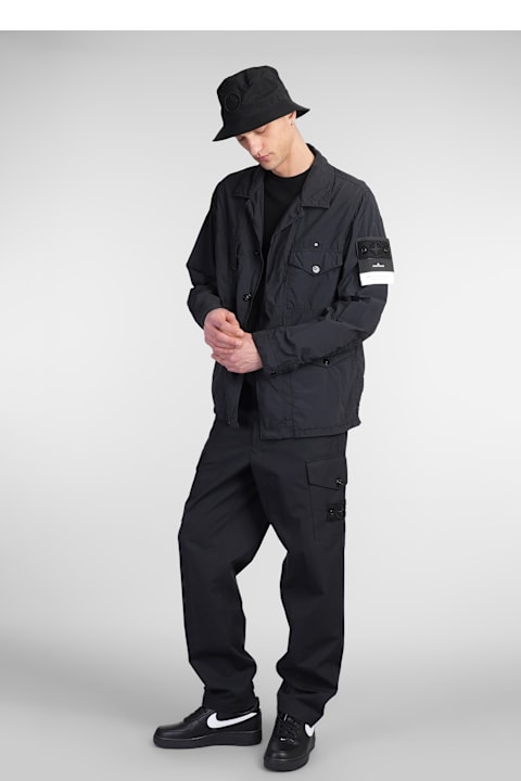 Stone Island Coats & Jackets for Men Stone Island Casual Jacket In Black Polyamide