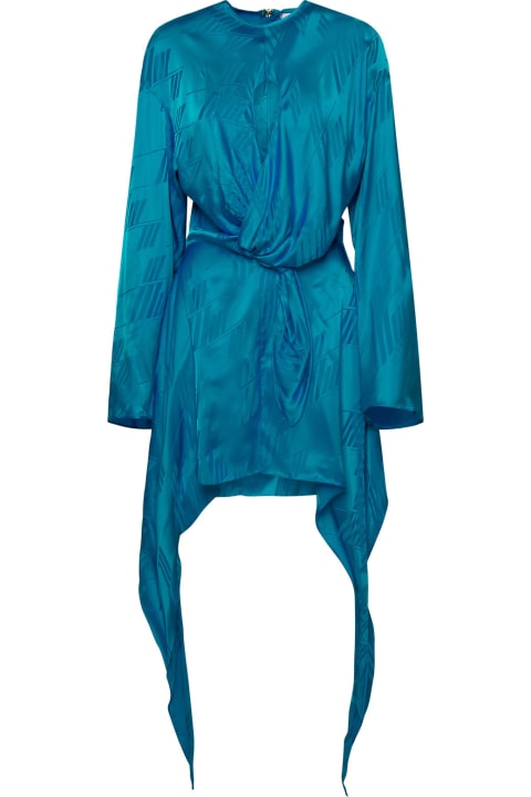 The Attico Jumpsuits for Women The Attico Louie Light Blue Viscose Dress