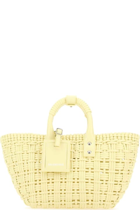 Balenciaga Sale for Women Balenciaga Pastel Yellow Synthetic Leather Bistro Xs Handbag