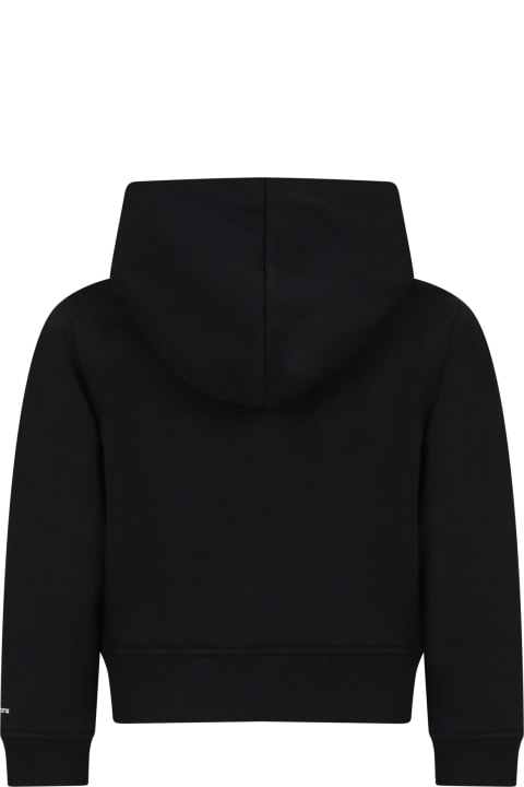 ガールズ Calvin Kleinのニットウェア＆スウェットシャツ Calvin Klein Sweat-shirt Noir Pour Fille Avec Logo