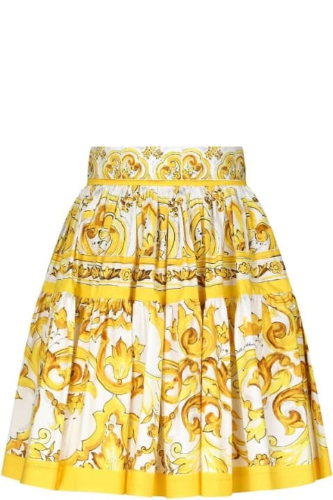 Dolce & Gabbana Skirts for Women Dolce & Gabbana Gonna In Cotone St Maiolica