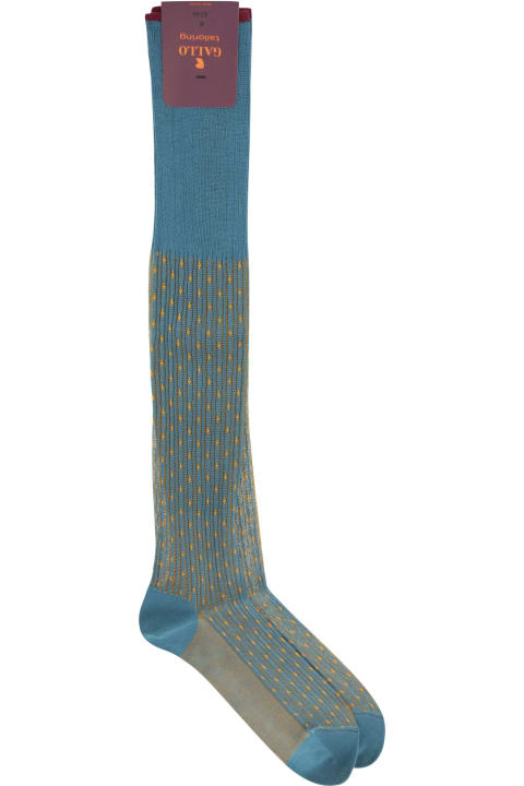 メンズ Galloのアンダーウェア Gallo Patterned Cotton Long Socks