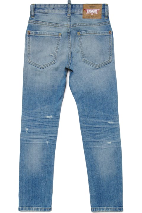 Dsquared2 for Kids Dsquared2 D2p31lvm Cool Guy Jean Trousers Dsquared Light Skinny Jeans With Breaks - Cool Guy