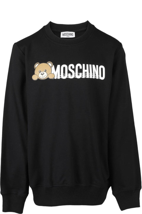 Moschino Sweaters & Sweatshirts for Women Moschino Logo Printed Crewneck Sweatshirt