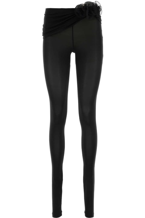 Pants & Shorts for Women Magda Butrym Black Crepe Leggings