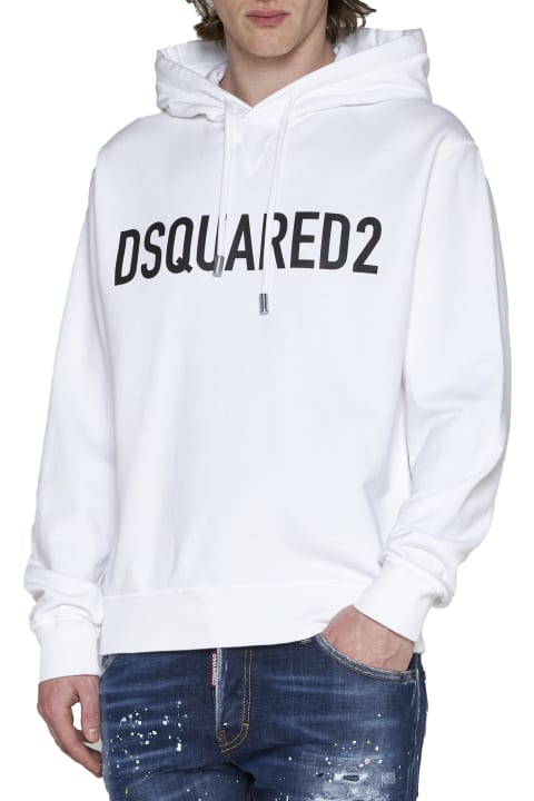 Dsquared2 Fleeces & Tracksuits for Men Dsquared2 Logo Cotton Hoodie