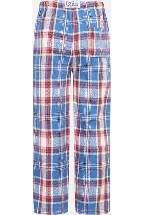 Homeware MC2 Saint Barth Kid Pajama Pants With Tartan Print