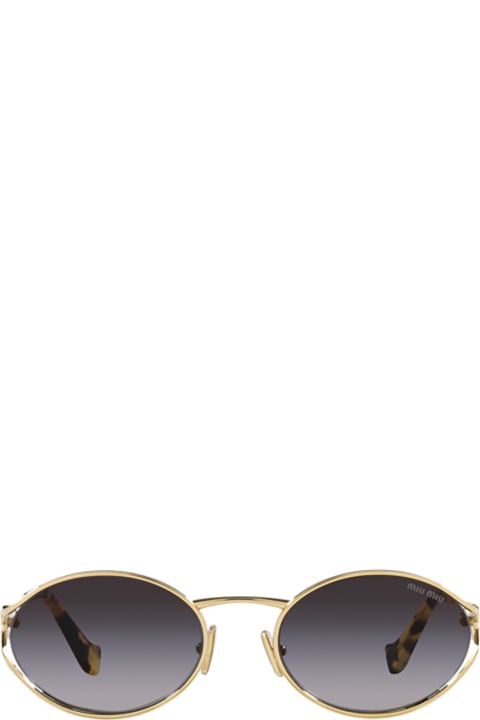 Accessories for Women Miu Miu Eyewear Mu 52ys Pale Gold Sunglasses