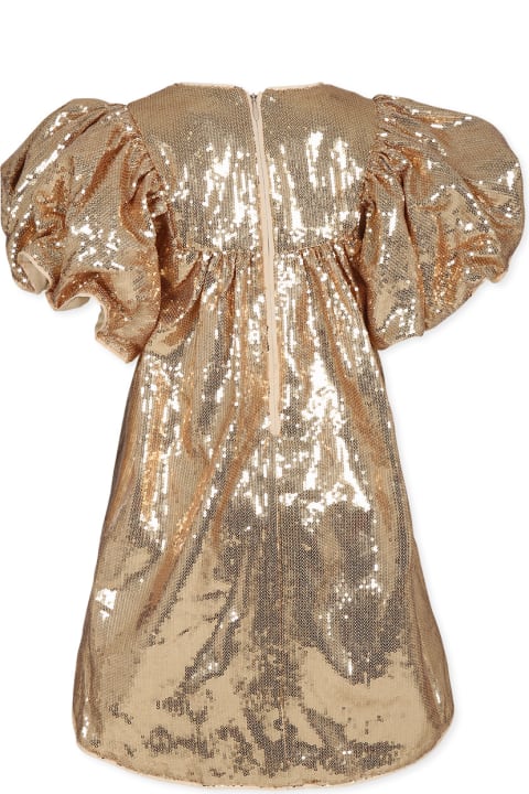 Homeware Marc Jacobs Gold Dress For Girl With Sequins