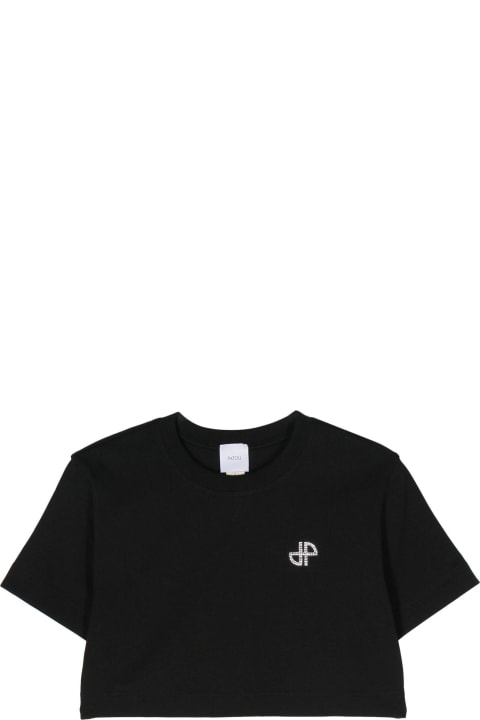 Patou Topwear for Women Patou Black Organic Cotton T-shirt
