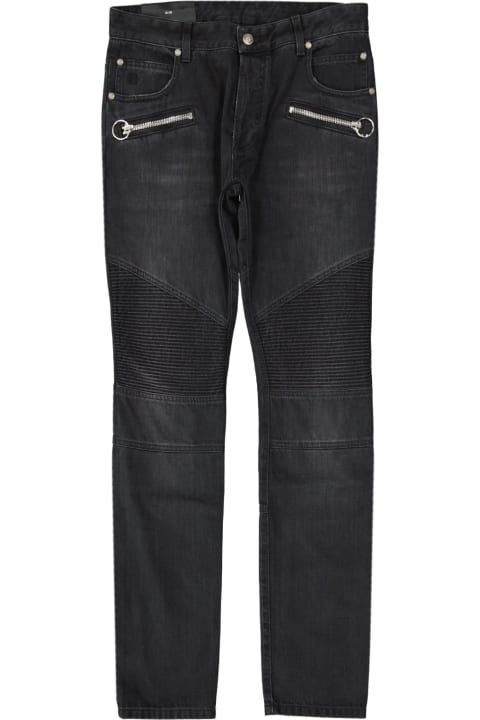 Jeans for Men Balmain Cotton Slim Denim Jeans