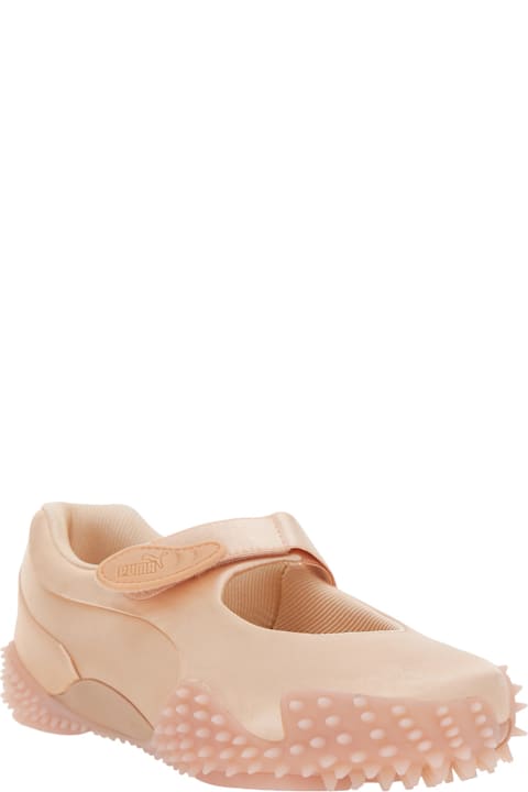 Puma for Kids Puma Mostro Pink Flats With Tread Sole And Logo On The Back In Fabric Unisex