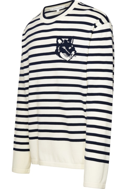 Maison Kitsuné Fleeces & Tracksuits for Men Maison Kitsuné Navy Cotton Sweater
