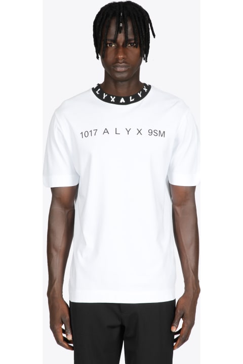 S/s Graphic T-shirt White cotton t-shirt with logo at collar - S/S Graphic t-shirt