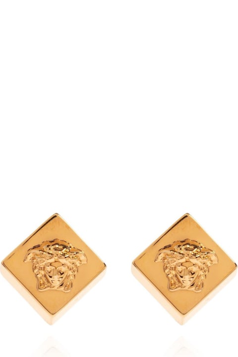 Versace Earrings for Women Versace Medusa Head-plaque Butterfly Fastened Stud Earrings