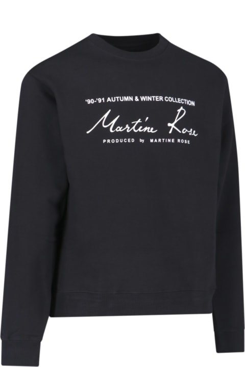 Martine Rose Fleeces & Tracksuits for Men Martine Rose Logo Crewneck Sweatshirt