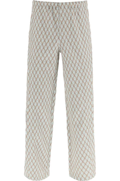 Andersson Bell Pants for Men Andersson Bell Geometric Jacquard Pants With Side Opening