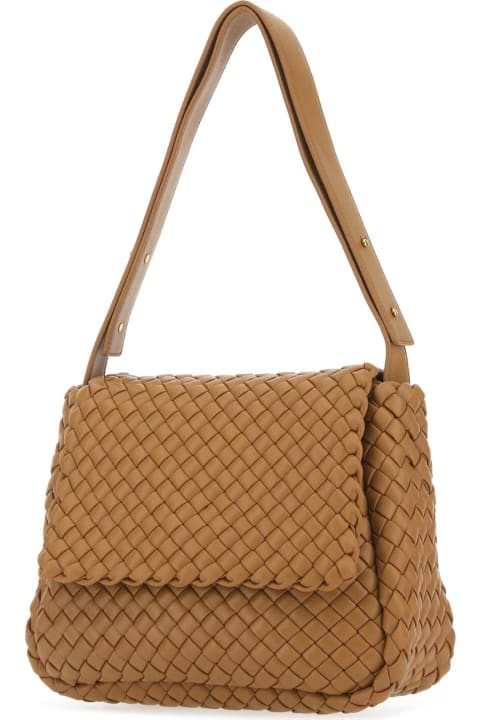 Sale for Women Bottega Veneta Camel Leather Cobble Shoulder Bag