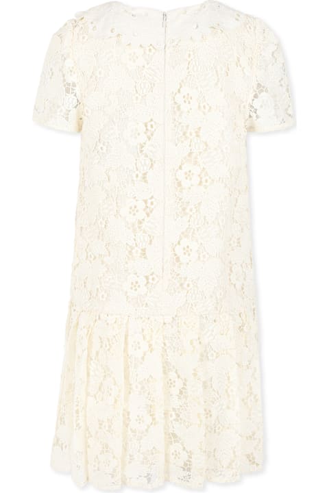 self-portrait for Men self-portrait Ivory Dress For Girl With Bow