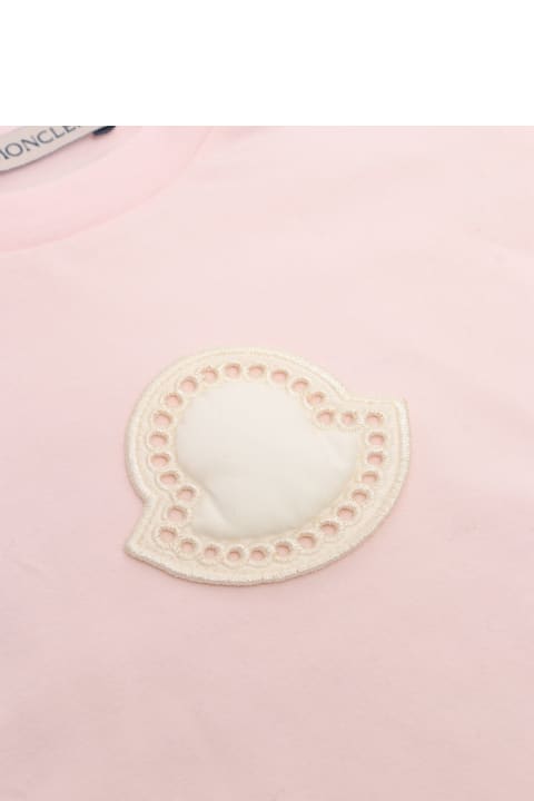 Fashion for Women Moncler Pink T-shirt With Logo