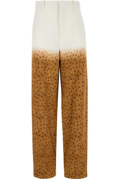 Pants & Shorts for Women Loewe Printed Crepe Pant