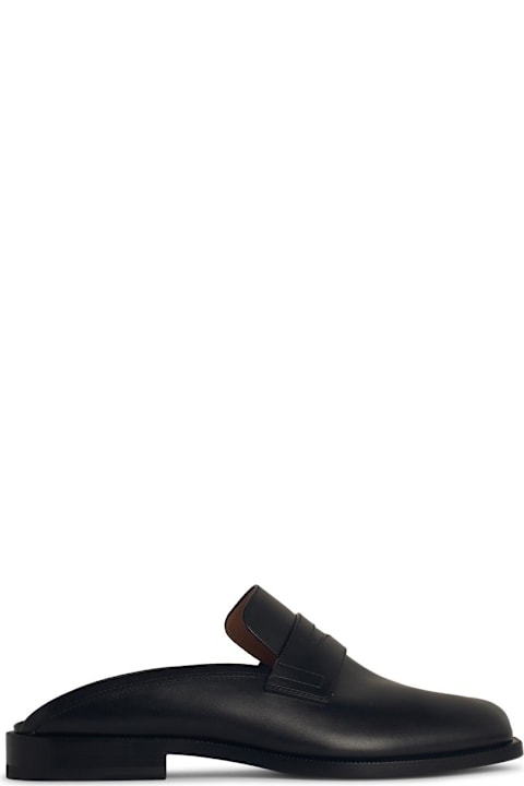 Homeware Maison Margiela 
tabi
 Black Leather Sabots