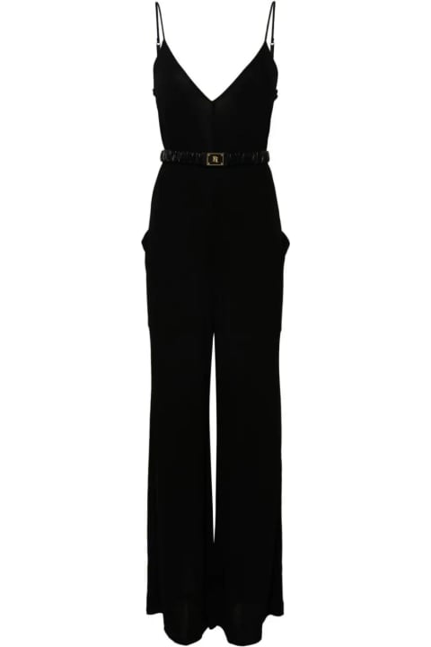 Jumpsuits for Women Elisabetta Franchi Thin Strap Jumpsuit With Belt
