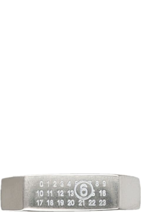 MM6 Maison Margiela Rings for Women MM6 Maison Margiela Logo Ring