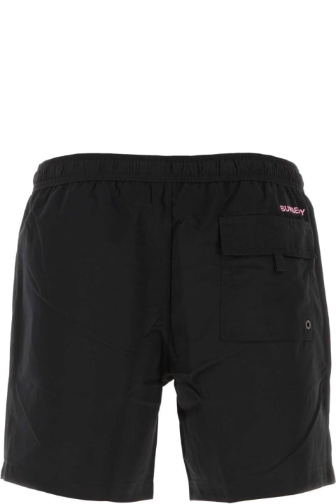 Burberry for Men Burberry Black Polyester Swimming Shorts